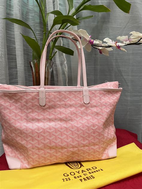 goyard pink tote bag price|reversible Goyard tote bag.